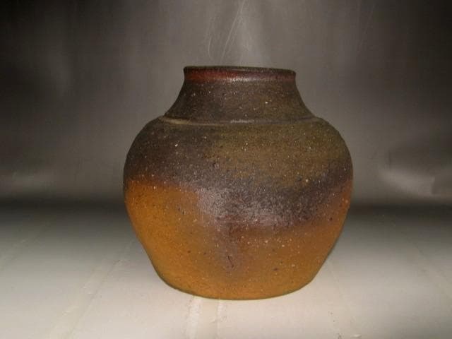 中村六郎　備前壺　味わい深い作品 s424