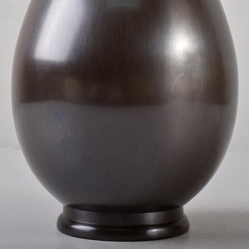 茶道具　一ノ瀬宗辰作　砂張　柚子口　花入　共布共箱　V　R8700