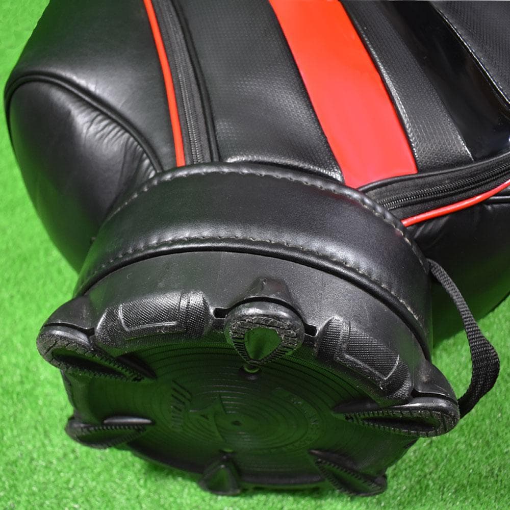 MIZUNO/ズノ ゴルフ キャディバッグ９型【ブラック/レッド】美品！