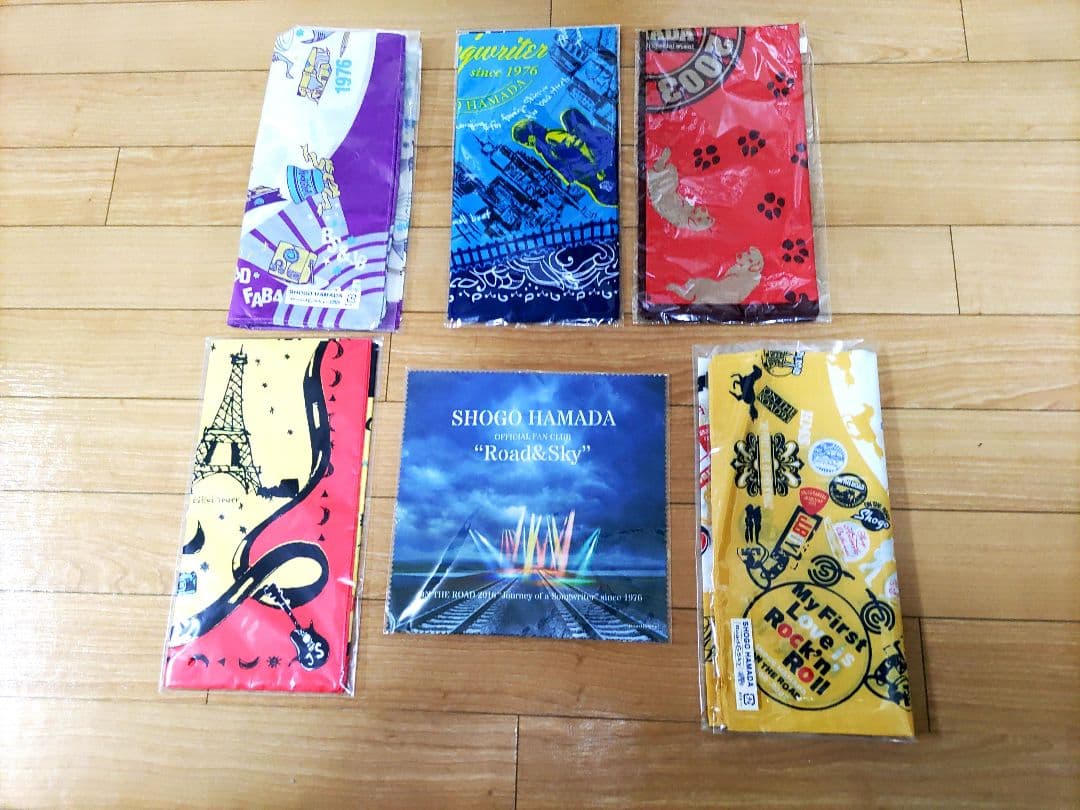 浜田省吾さんツアーグッズ　バンダナセット　マルチクリナー非売品