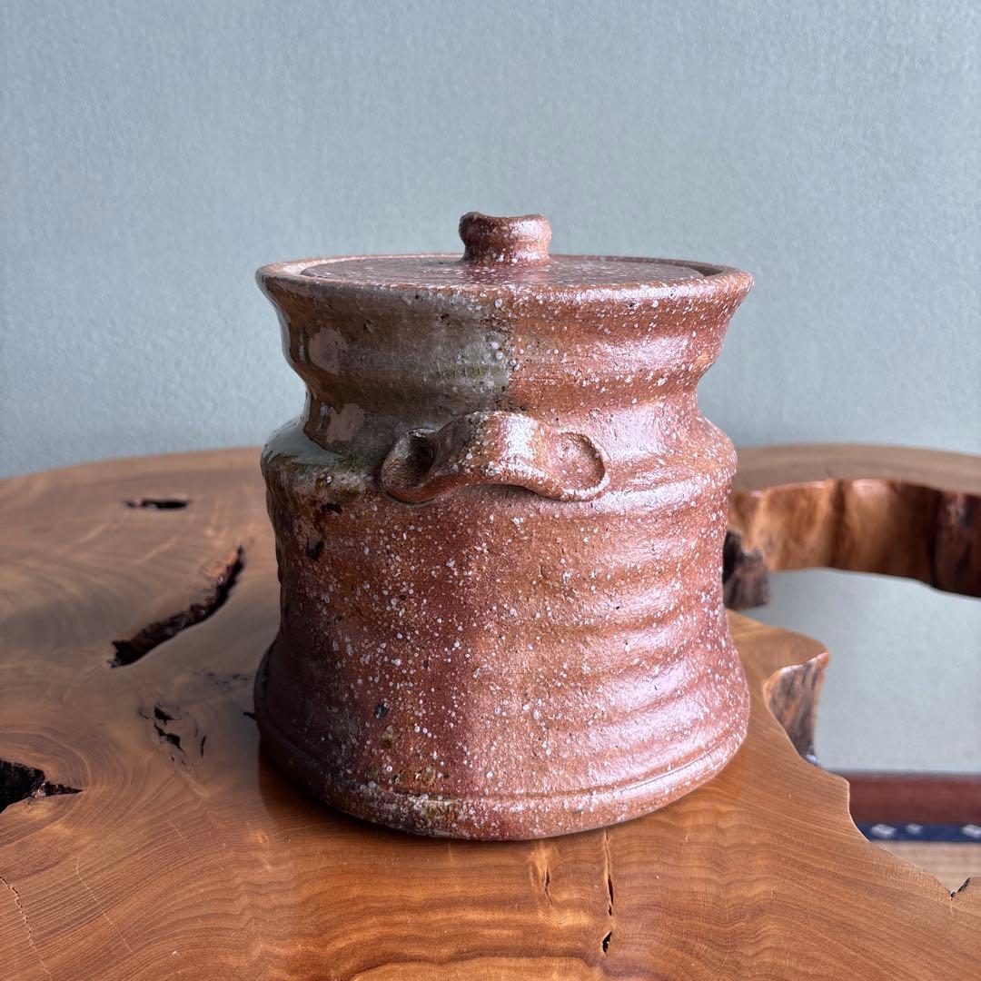 信楽焼 杉本忠（瑞峯）作 水指 茶道具 共箱