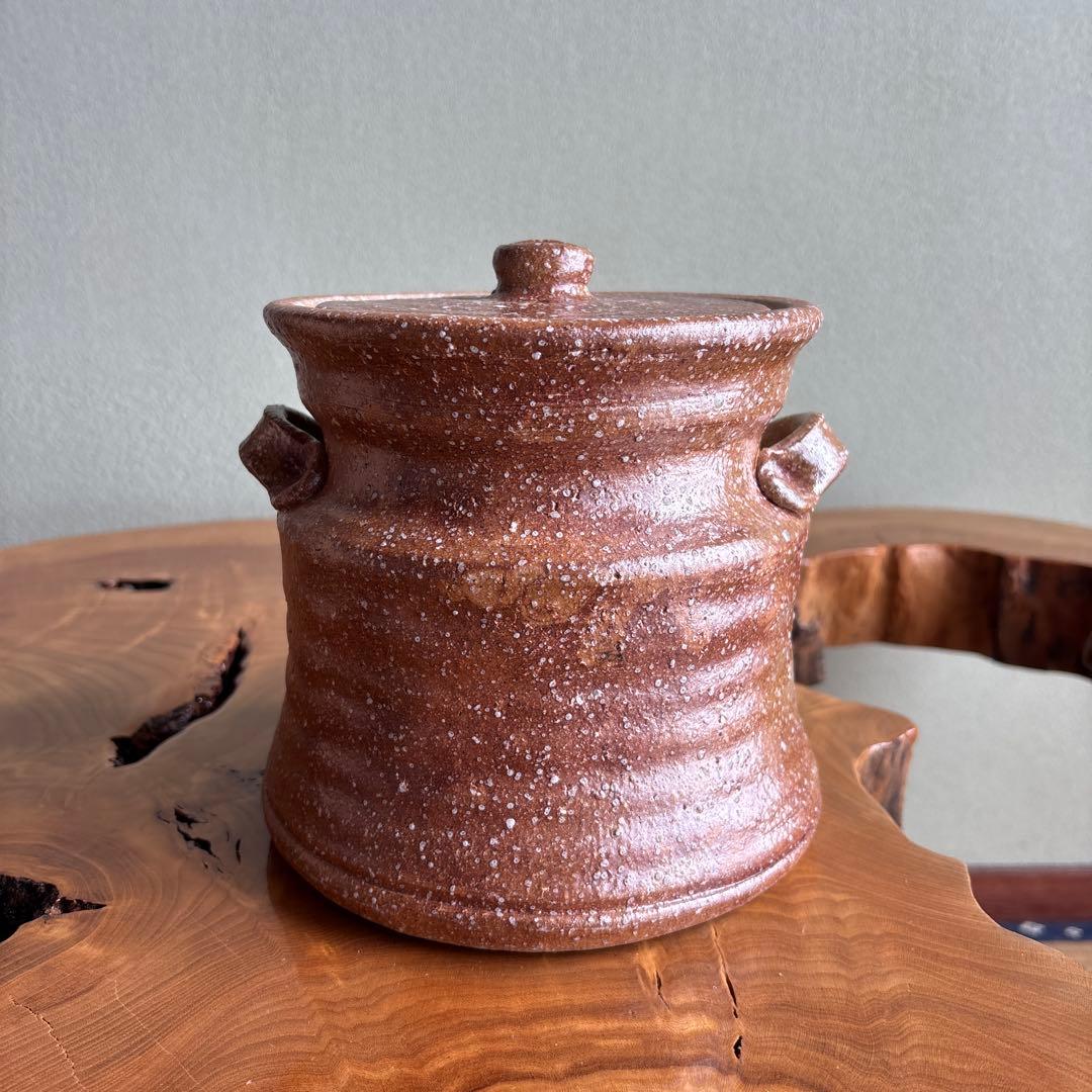 信楽焼 杉本忠（瑞峯）作 水指 茶道具 共箱