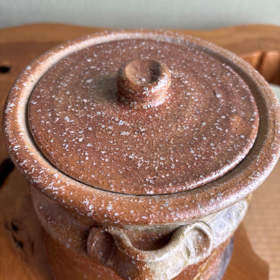 信楽焼 杉本忠（瑞峯）作 水指 茶道具 共箱