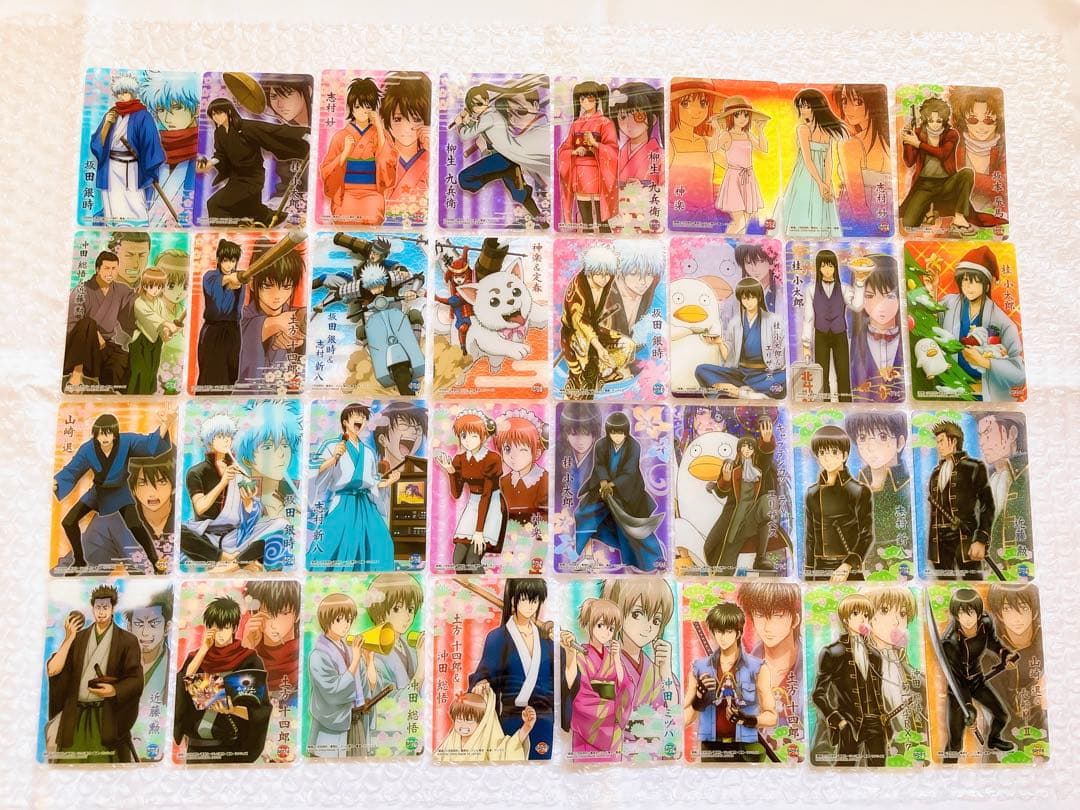 銀魂 カード 128枚 レア 箔押し カードダス ウエハースカード