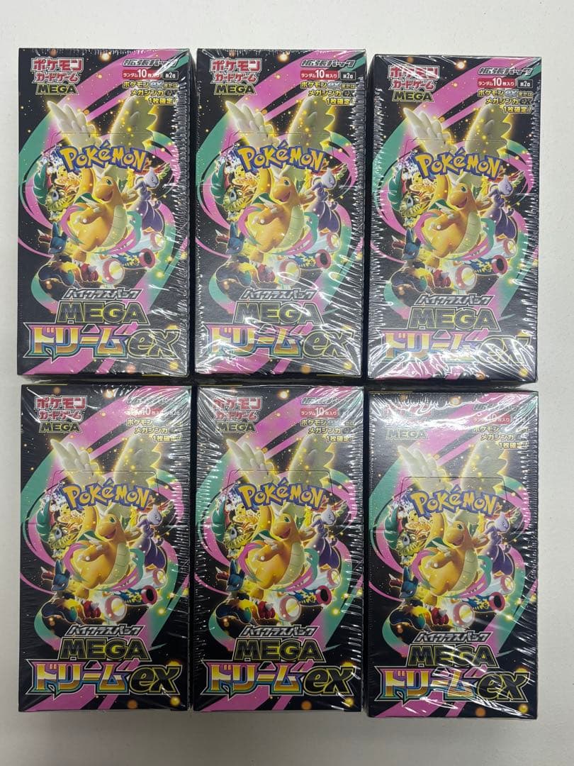 ポケモンカード MEGAドリーム ex シュリンク付き 6ボックス