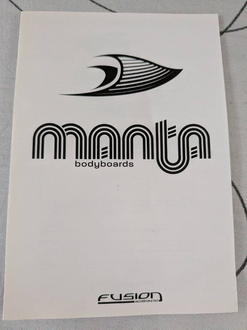 美品 MANTA マンタ ボディボード スペンサースキッパーモデル　42インチ