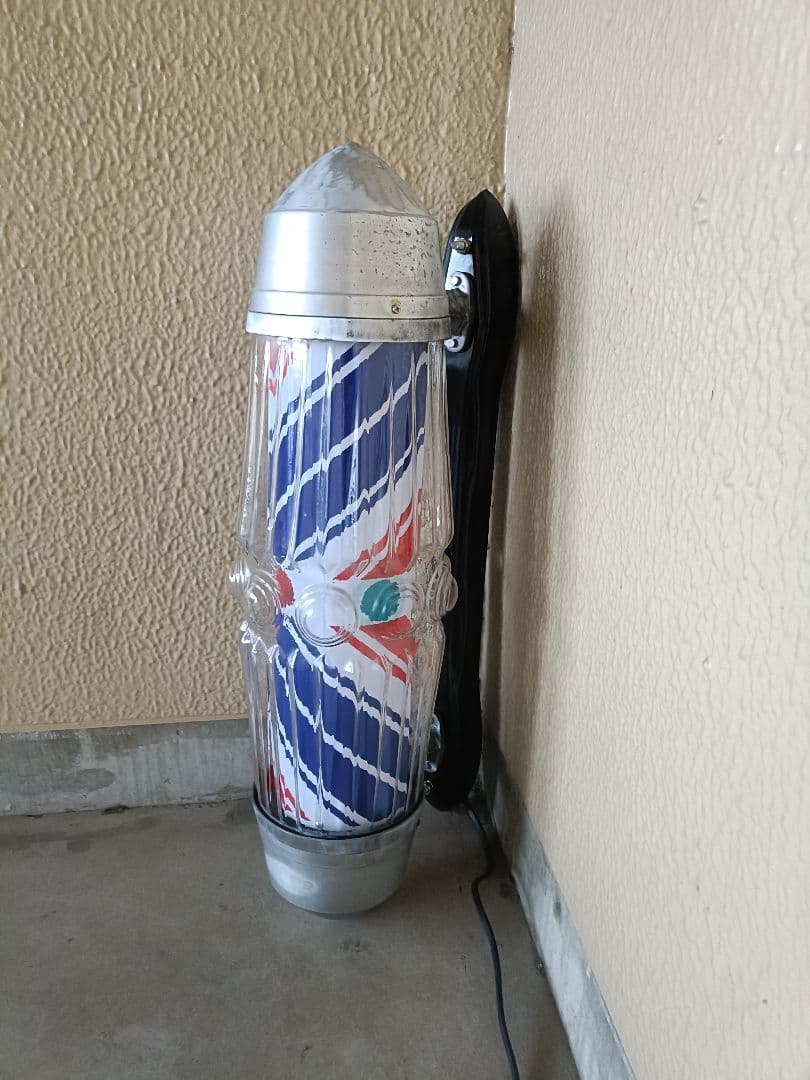 25 サインポール ムーンライトブラケット モーター新品 LED仕様 理容 床屋