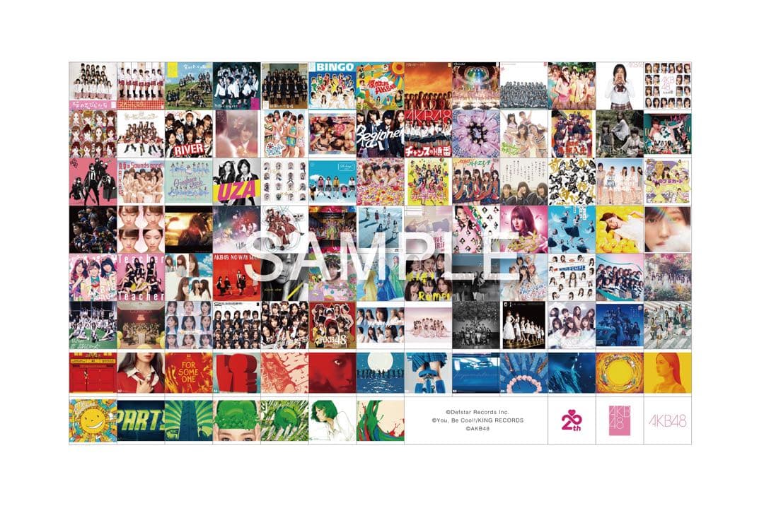 【3種選択】AKB48 ジャケット写真 98カットステッカー シール