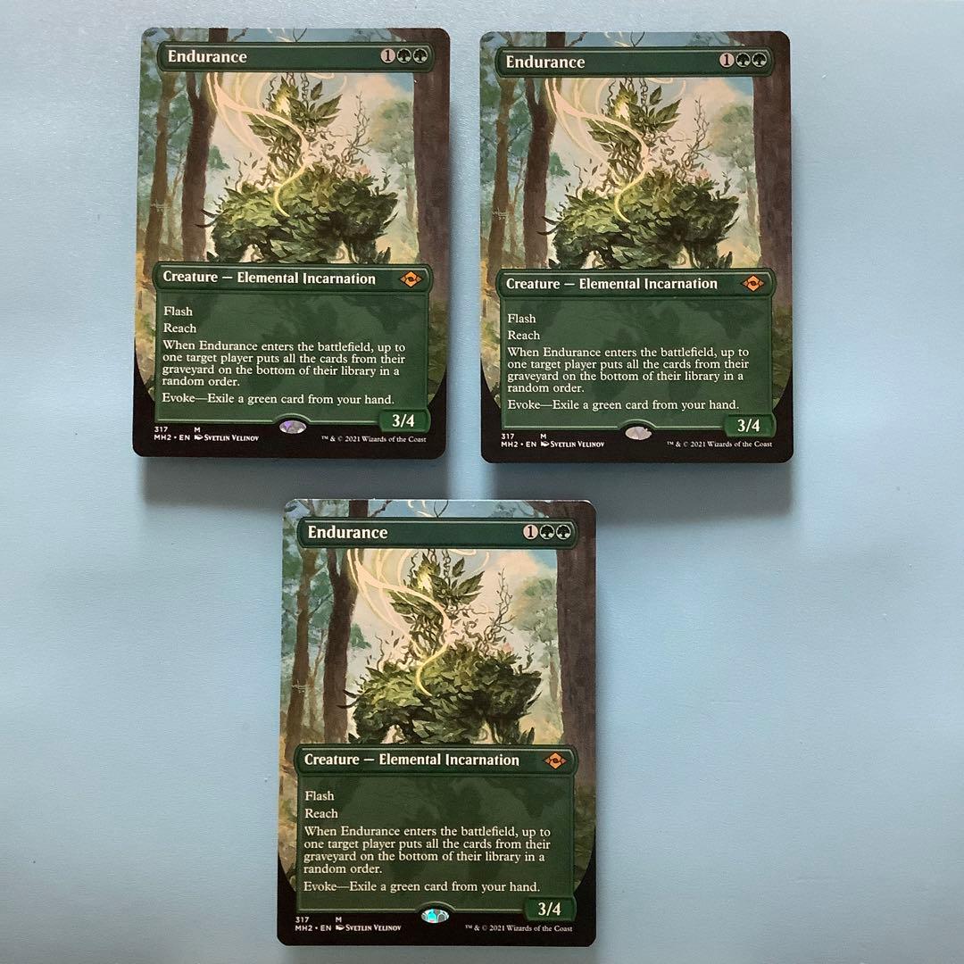 *バラ売り可*  忍耐/Endurance  MH2 ボーダーレス英語3枚セット