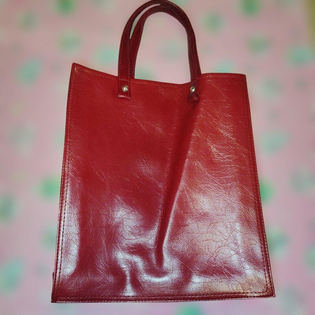 【希少】ほそのみちこ 赤 カバン 少女 レトロ 1970年代 細野みち子