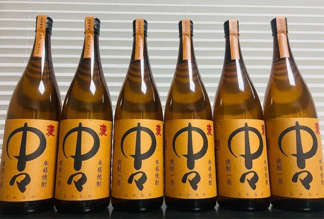 中々 焼酎 1800ml ×6本　25% 黒木本店