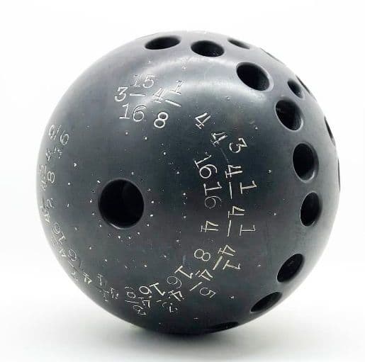 ビンテージ ボウリングボール サイズ測定ボール