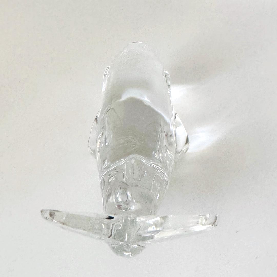 【バカラ】動物 クジラ 置物 インテリア★美品★幸運 金運 仕事運1