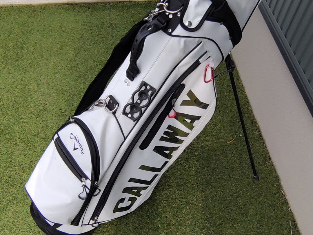 美品Callawayスタンド式 キャディバッグネームプレートSPL-2迷彩カモ