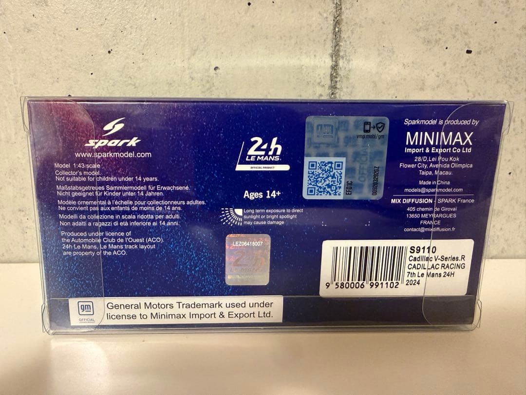 1/43 Spark Cadillac V-Series R 2024ルマン24