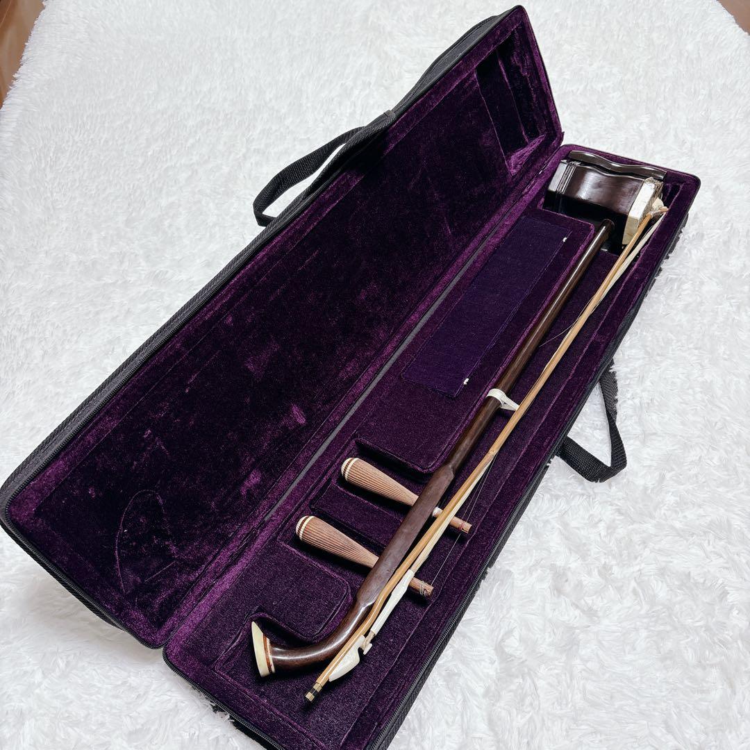 二胡★中古品・現状品、付属品、ケース付き