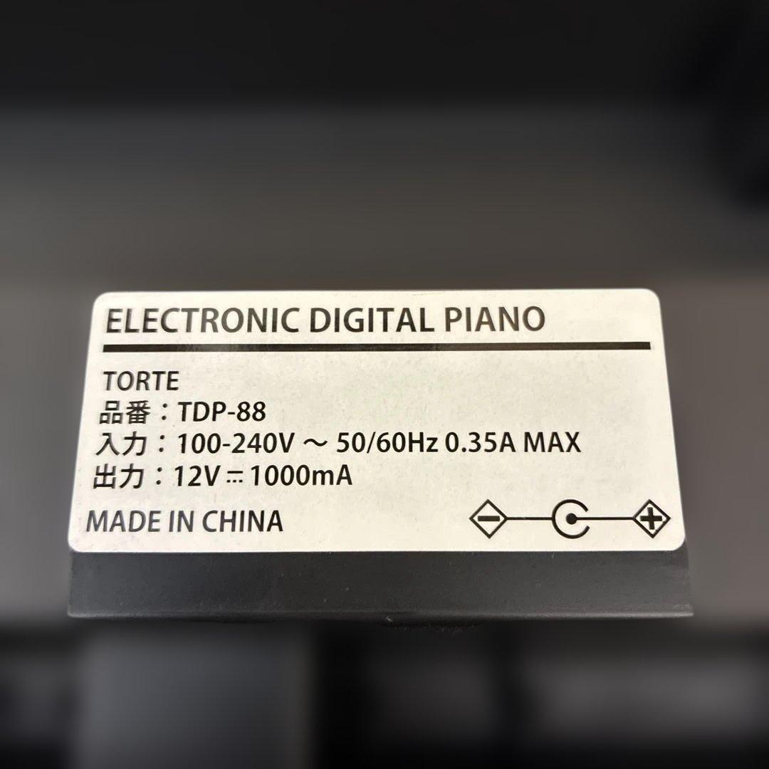 TORTE トルテ 電子ピアノ 88鍵 TDP-88 椅子 ヘッドホン
