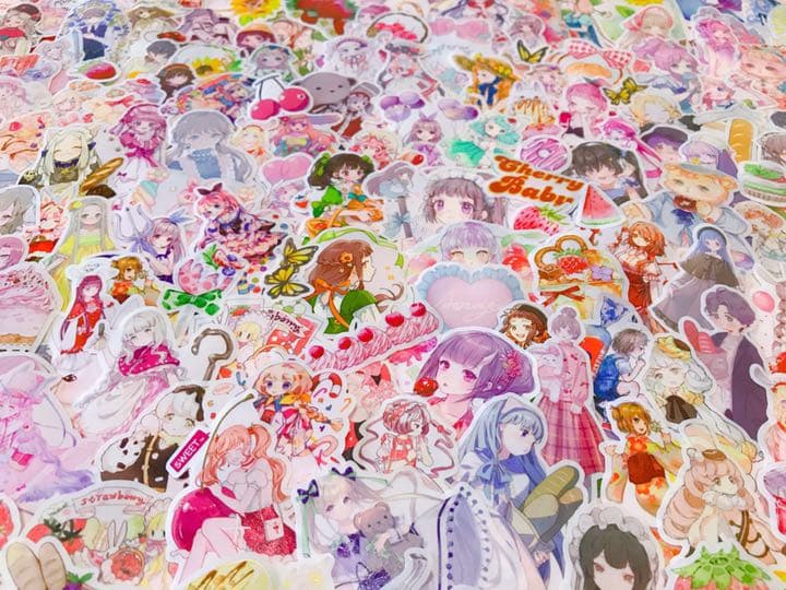 可愛いい❤️❤️人物マステフレークシール( ⸝⸝•ᴗ•⸝⸝ )151