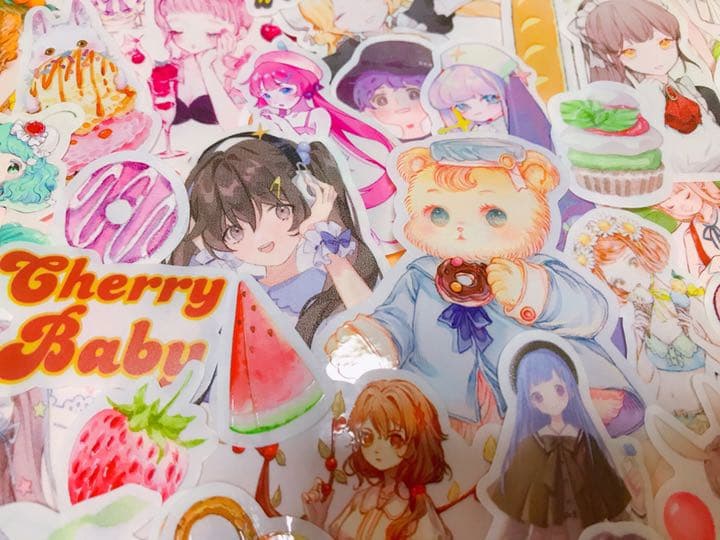 可愛いい❤️❤️人物マステフレークシール( ⸝⸝•ᴗ•⸝⸝ )151