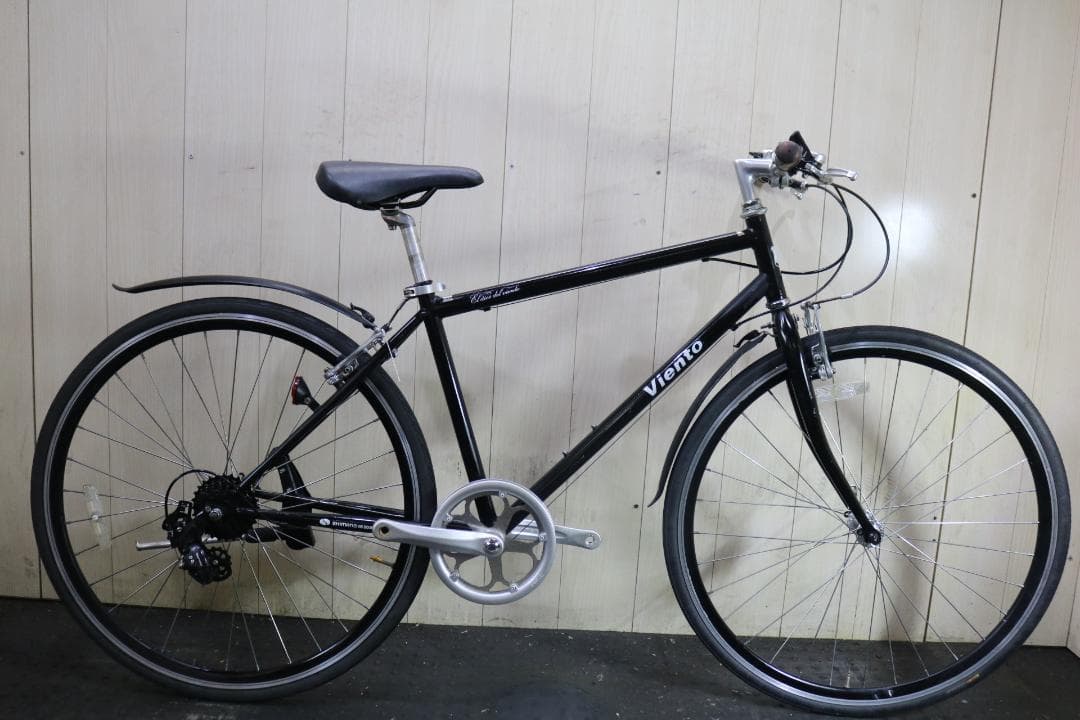 アニマートVIENTO 700C シマノ7速 430mm BLACKクロスバイク