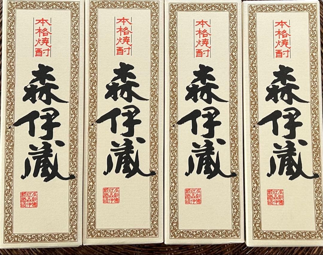 【芋焼酎 森伊蔵／日本航空（JAL）機内販売品】 森伊蔵（720ml）4本