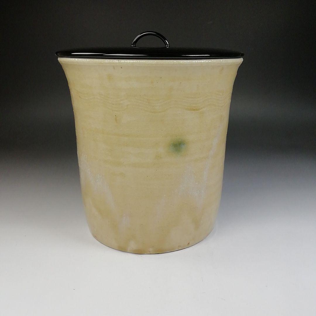 Ｔ６８８　水指　『黄瀬戸　棒ノ先』『加藤芳右衛門 造』　共箱　茶道具