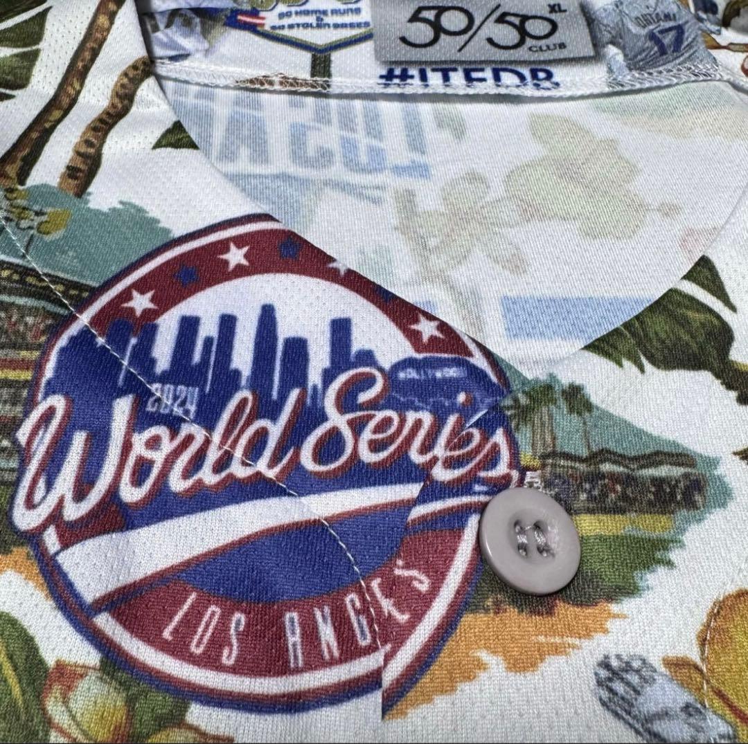 ラスト一点！⭐️期間限定価格⭐️大谷翔平 サインアロハユニフォーム50/50CLUB