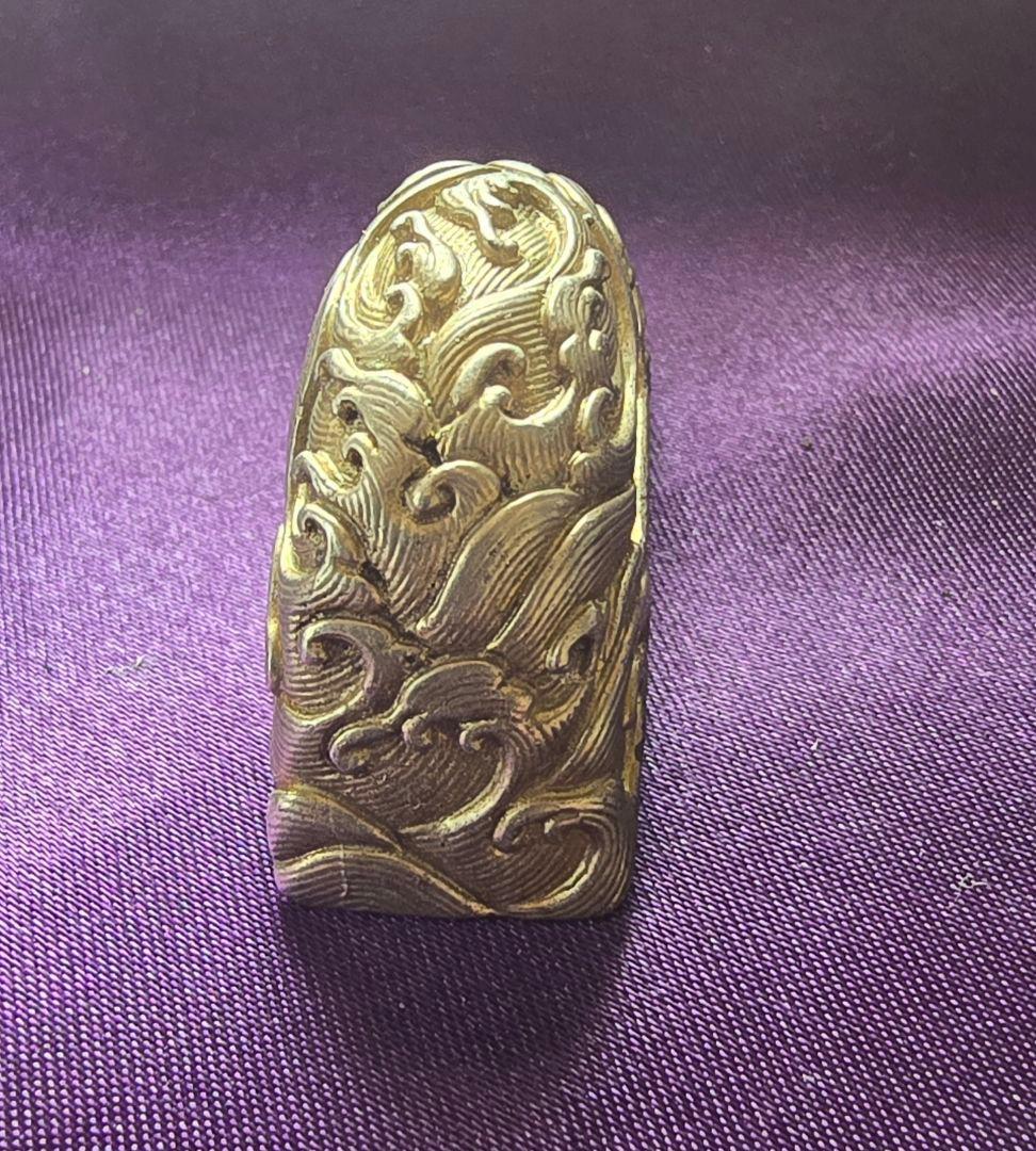 時代 拵金具一作 銀地 4点 刀装具