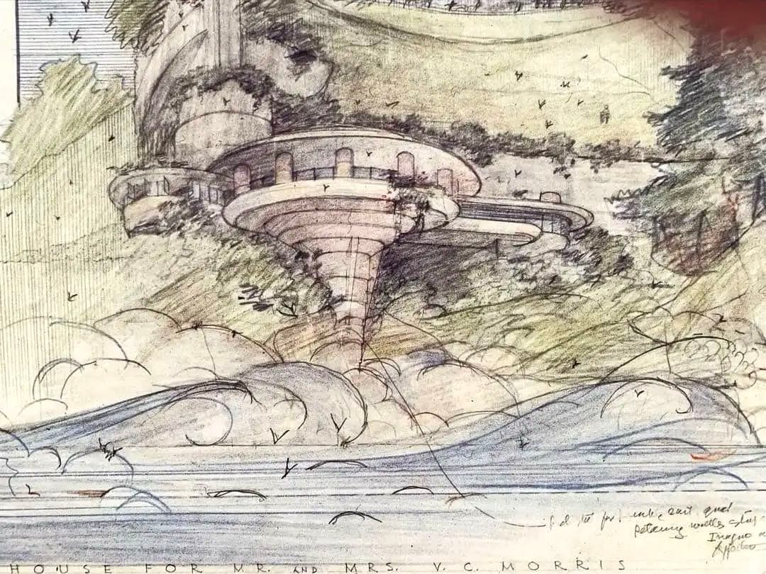 フランク・ロイド・ライト ポスター額装　　SEACLIFFプロジェクト