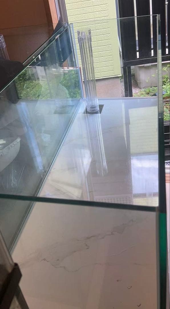 値下げしました‼️⇒オーバーフローKOTOBUKIガラス水槽と台のセット