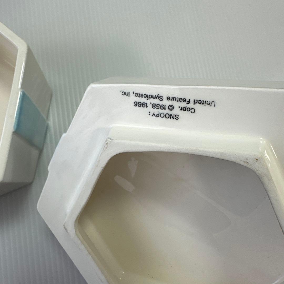 スヌーピー リボン　キャニスター　ビンテージ　snoopy peanuts