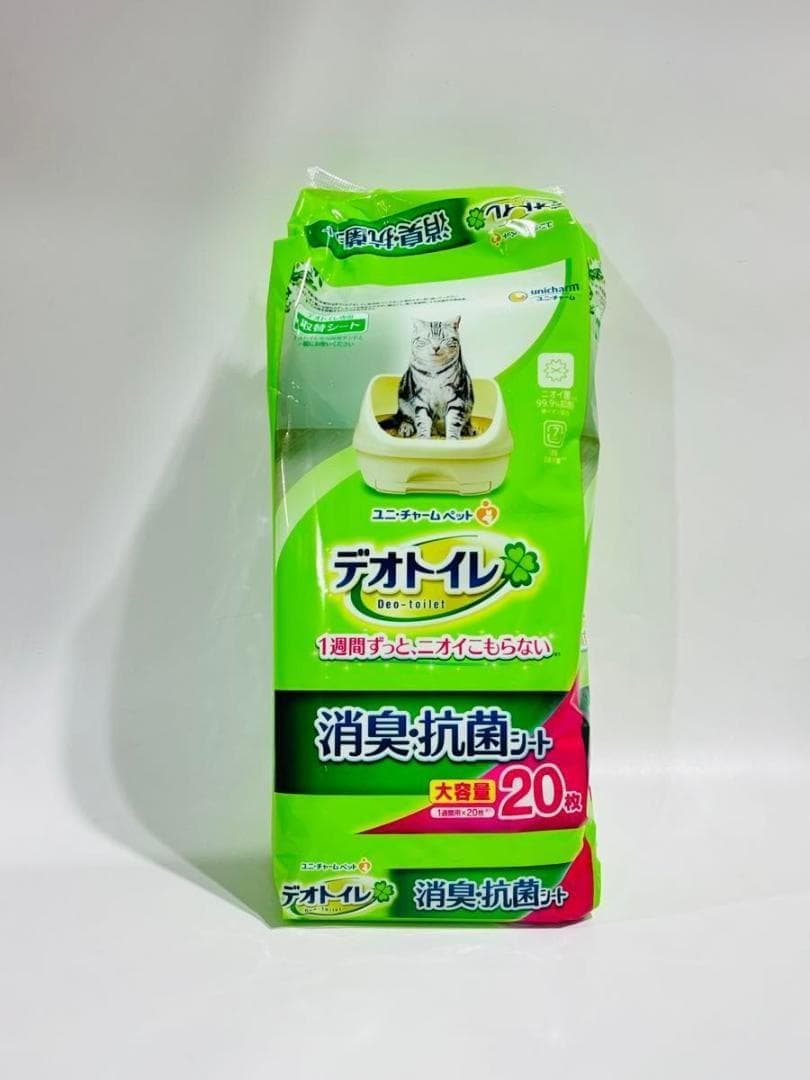 デオトイレ　消臭抗菌シート　20枚×6袋計120枚　猫用ペットシートトイレシート
