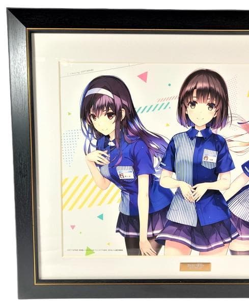 冴えない彼女の育てかた 深崎暮人 ローソンHMV限定 A3 額付 複製原画