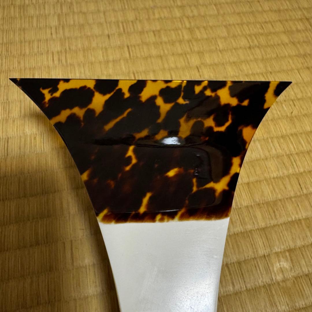 美品　津軽三味線バチ 撥 亀甲 鼈甲 べっ甲 和楽器　開き139mm