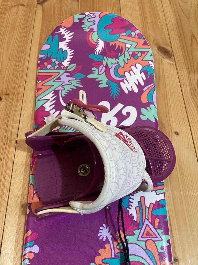 K2 スノーボード カラフルデザイン　キッズ　2点セット　120cm