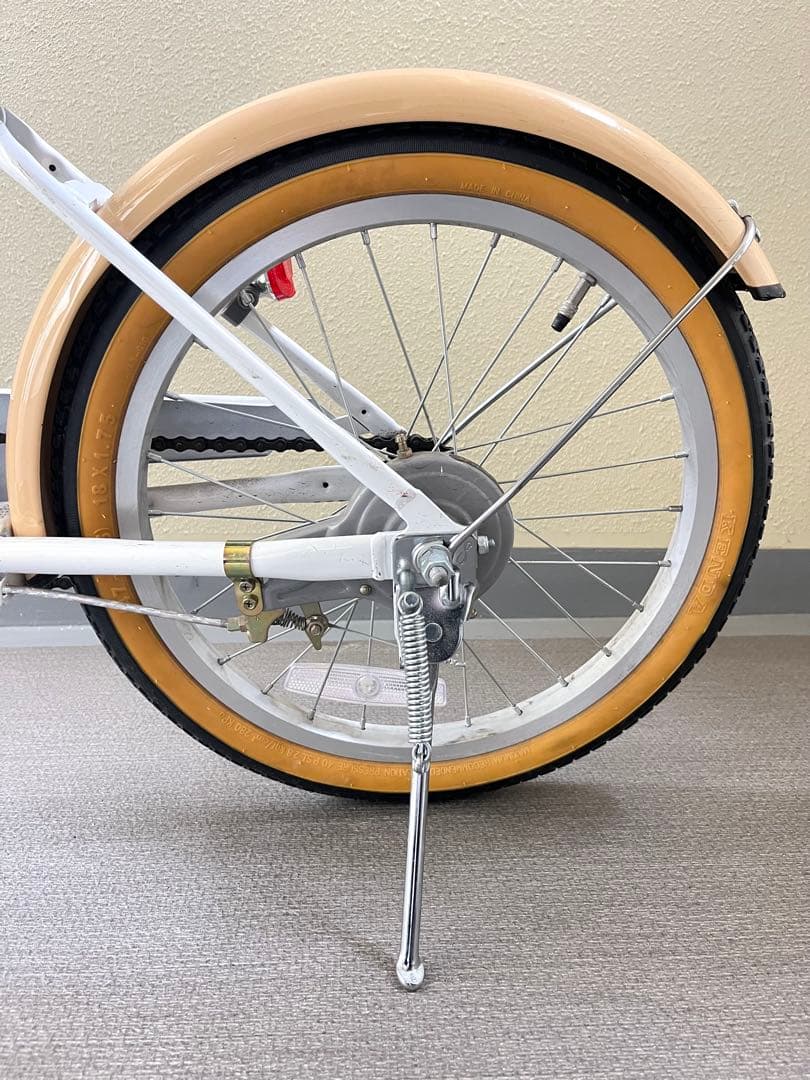 【引き取り限定】美品 子ども用自転車 ホワイト18インチ