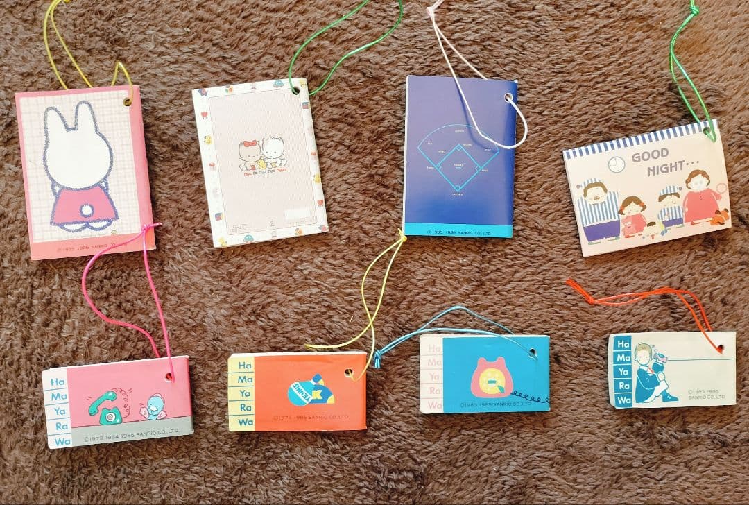 チアリーチャムなどレアキャラの昭和サンリオプレミアム ノートなど8個セット 美品