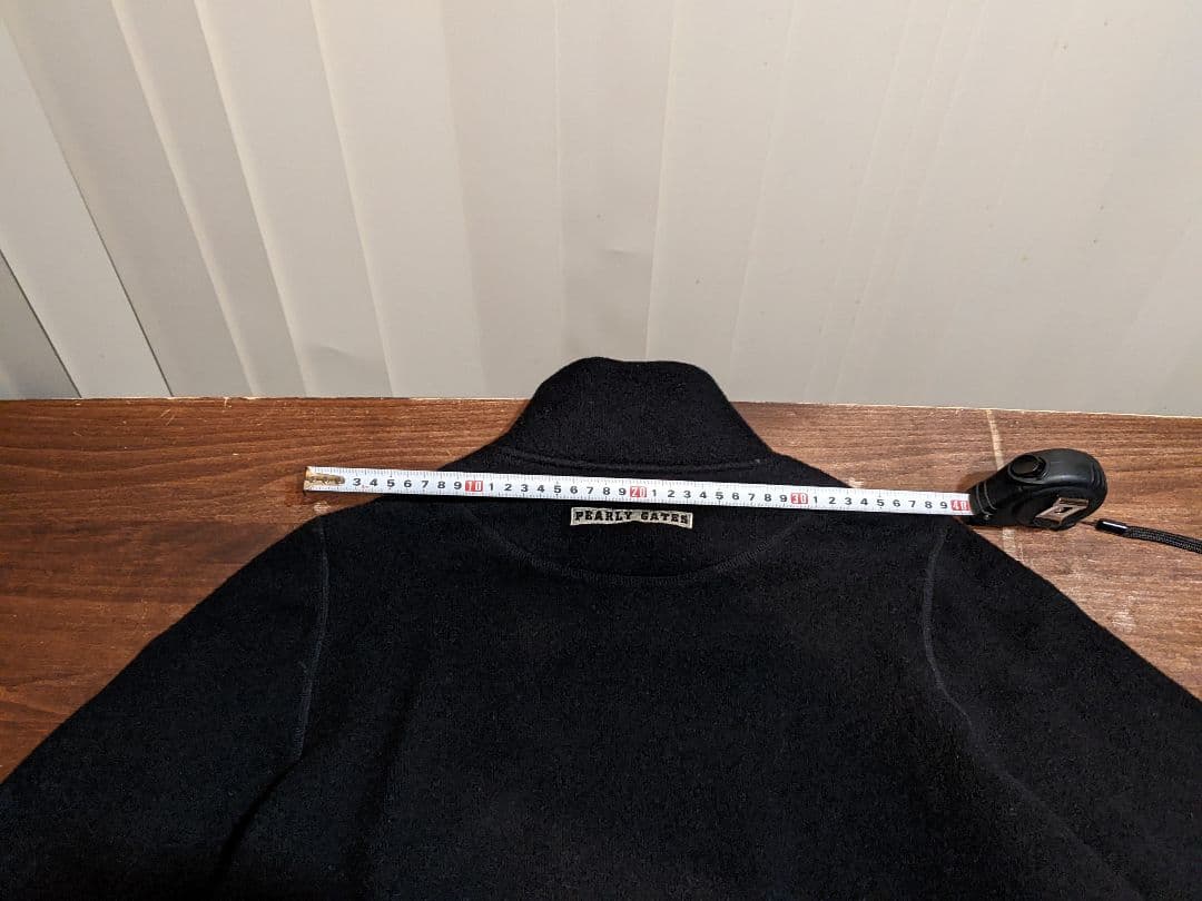 パーリーゲイツ　ニット　フルジップ　ジャケット　ウール　ゴルフ　ブルゾン　黒