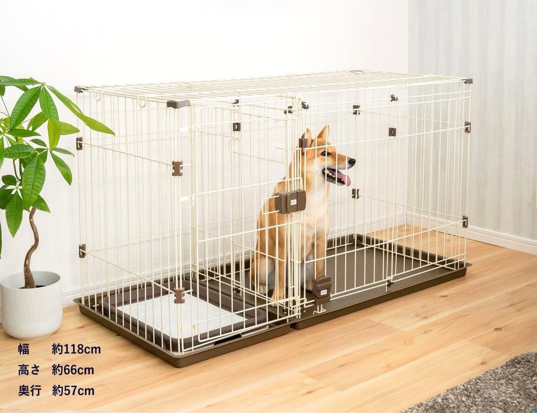 ２ルームサークル　ペットケージ　分離可能　大型