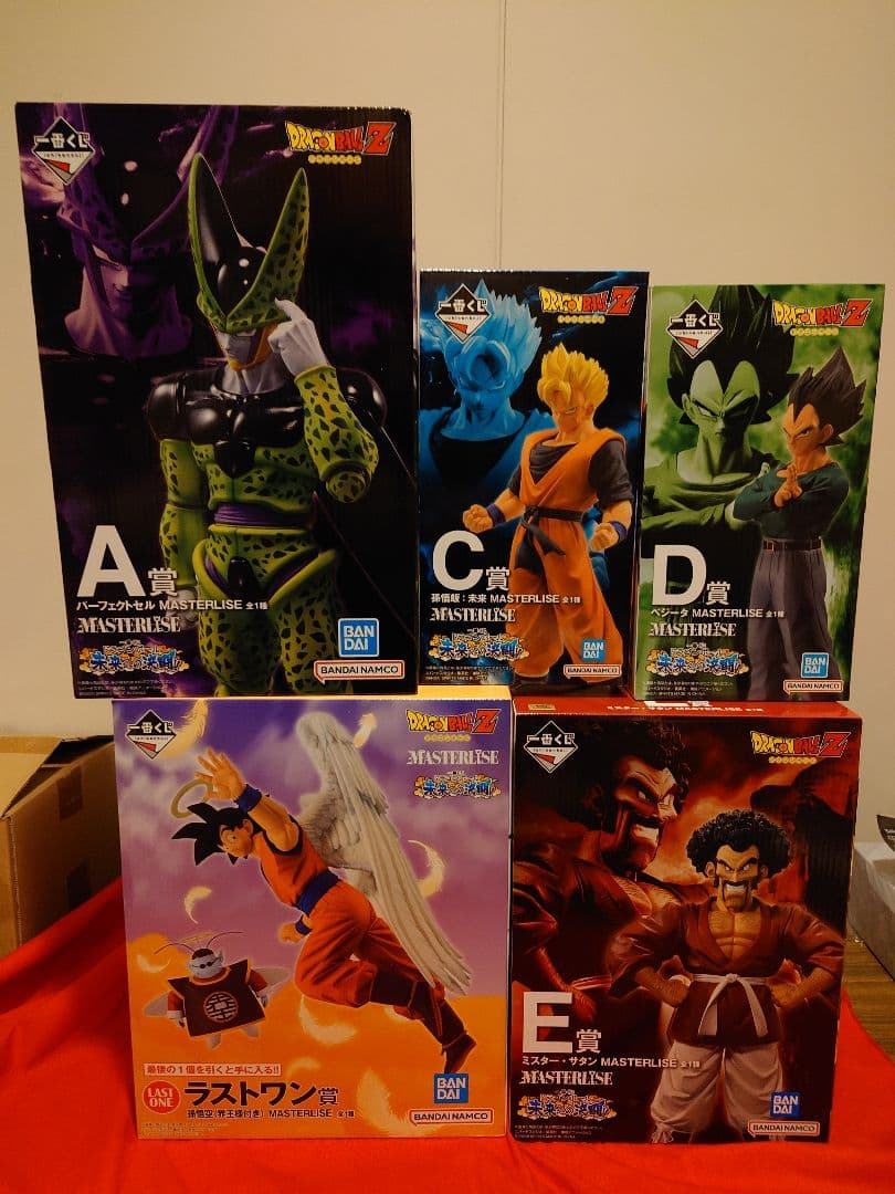 ドラゴンボール　一番くじ　未来への決闘　A、C、D、E、ラストワン5体セット