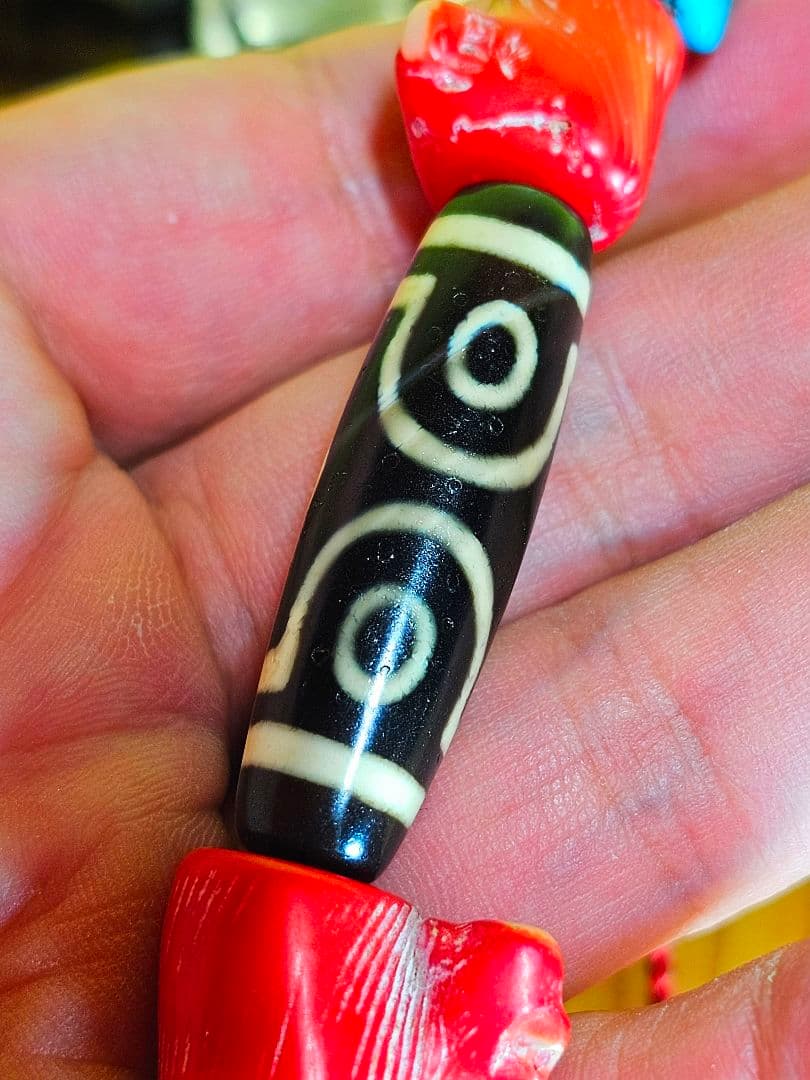 年代不明‼️三眼天珠 ネックレス