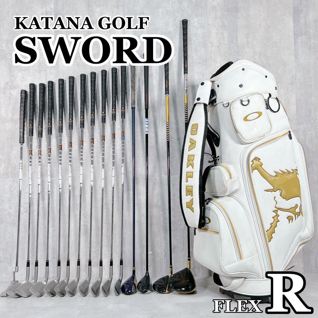 X948 SWORD 他メンズ ゴルフ クラブセット 16点 未使用フード R