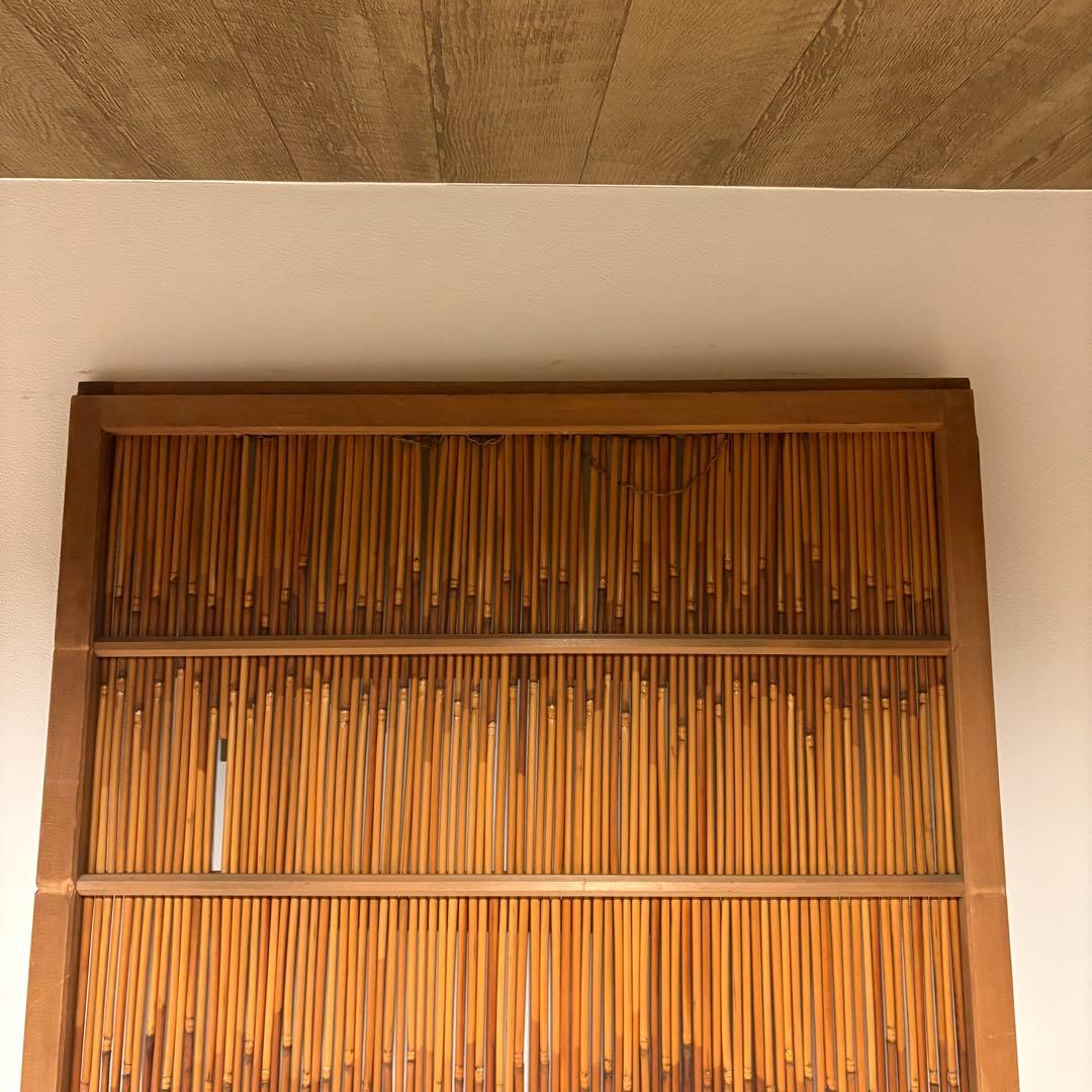古い建具 1枚 簾戸 すど 葦戸よしど 夏障子 御簾戸 4/4
