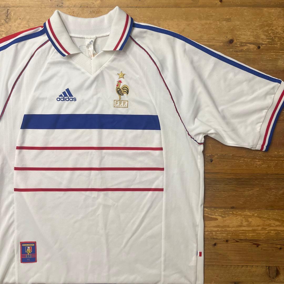 90s adidas アディダス フランス代表 サッカー ゲームシャツ