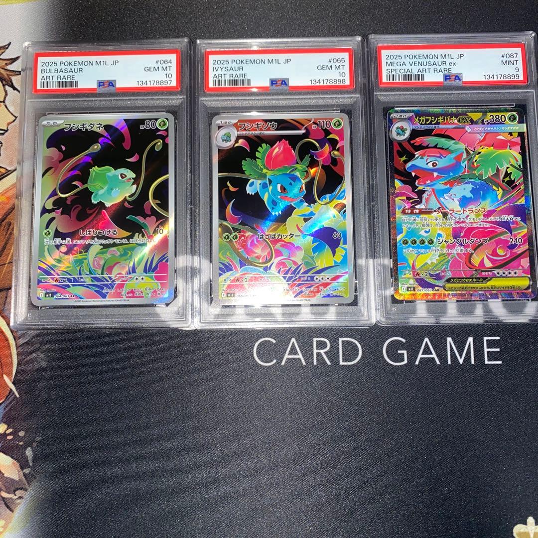 【PSA連番】フシギダネAR フシギソウAR メガフシギバナex SAR