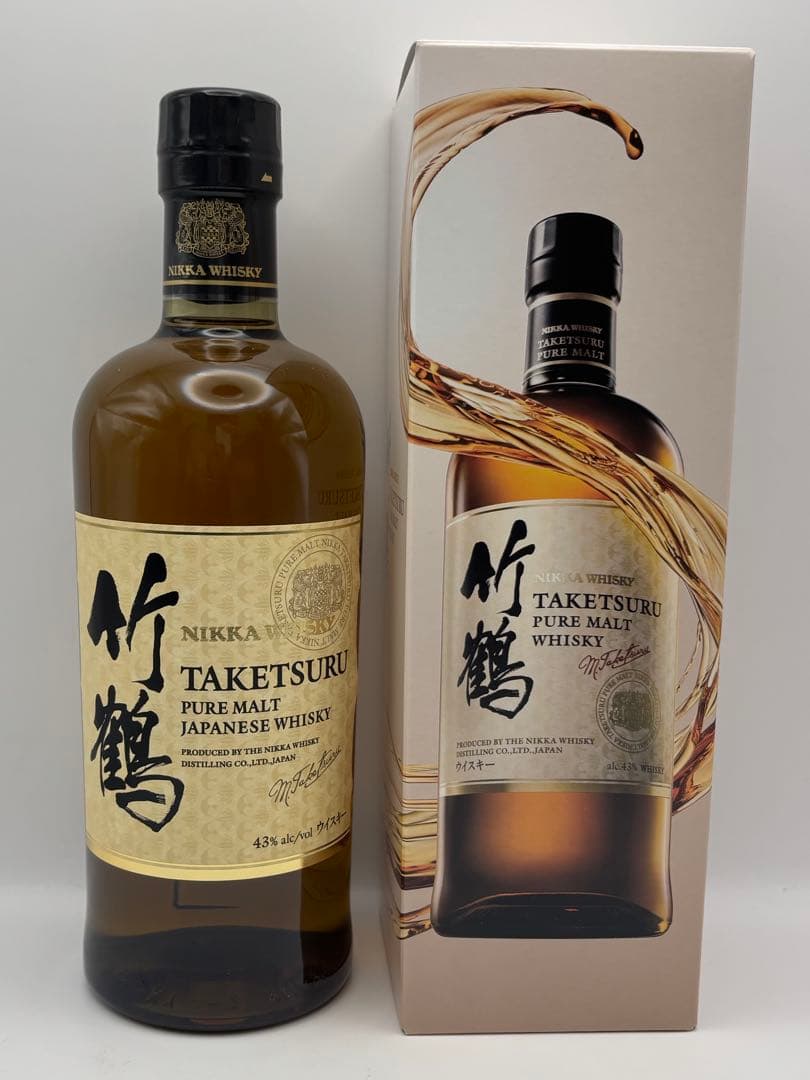 未開栓 NIKKA ニッカ 竹鶴 ピュアモルト ウイスキー 箱付 700ml