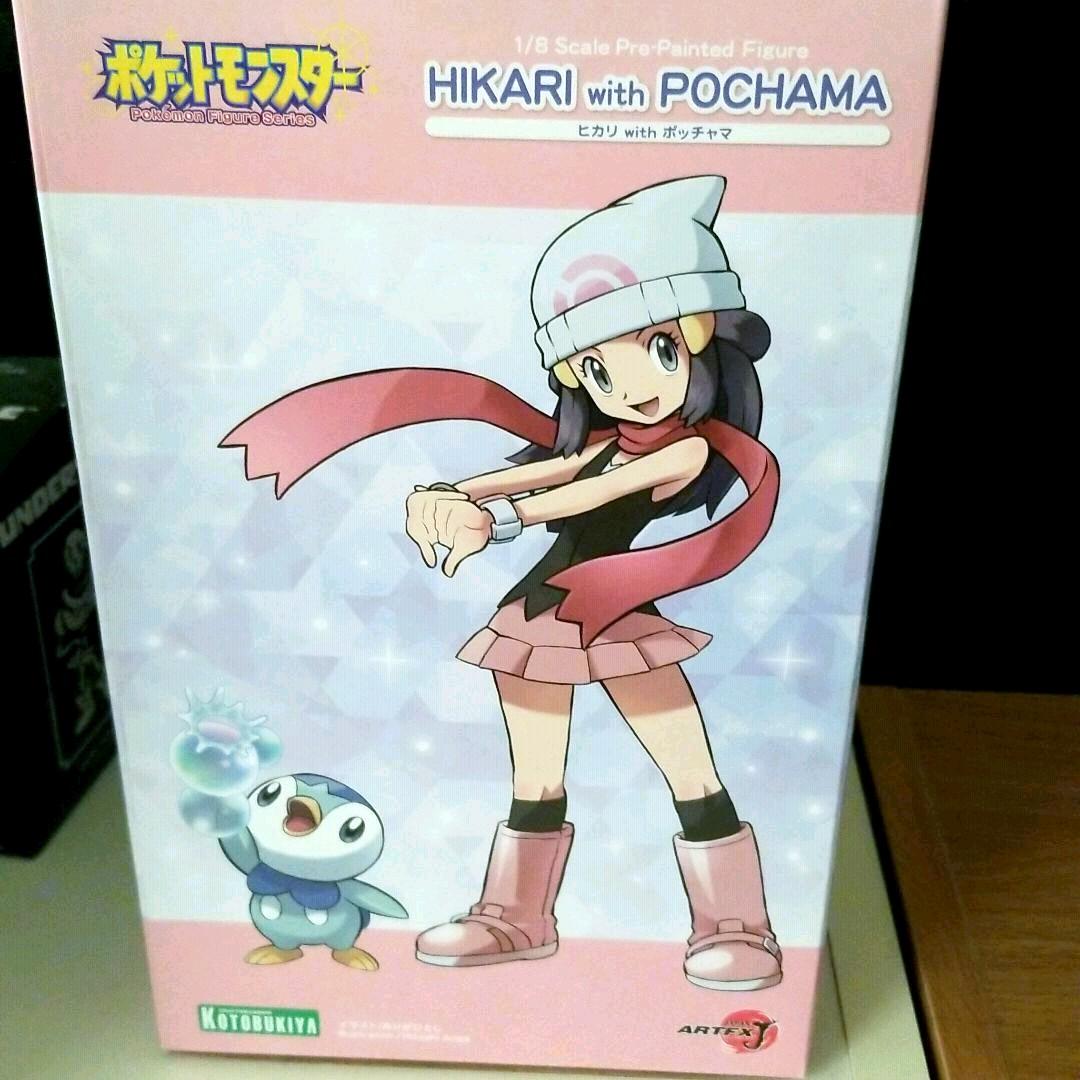 コトブキヤ ポケットモンスター ヒカリwithポッチャマ フィギュア 色紙付き