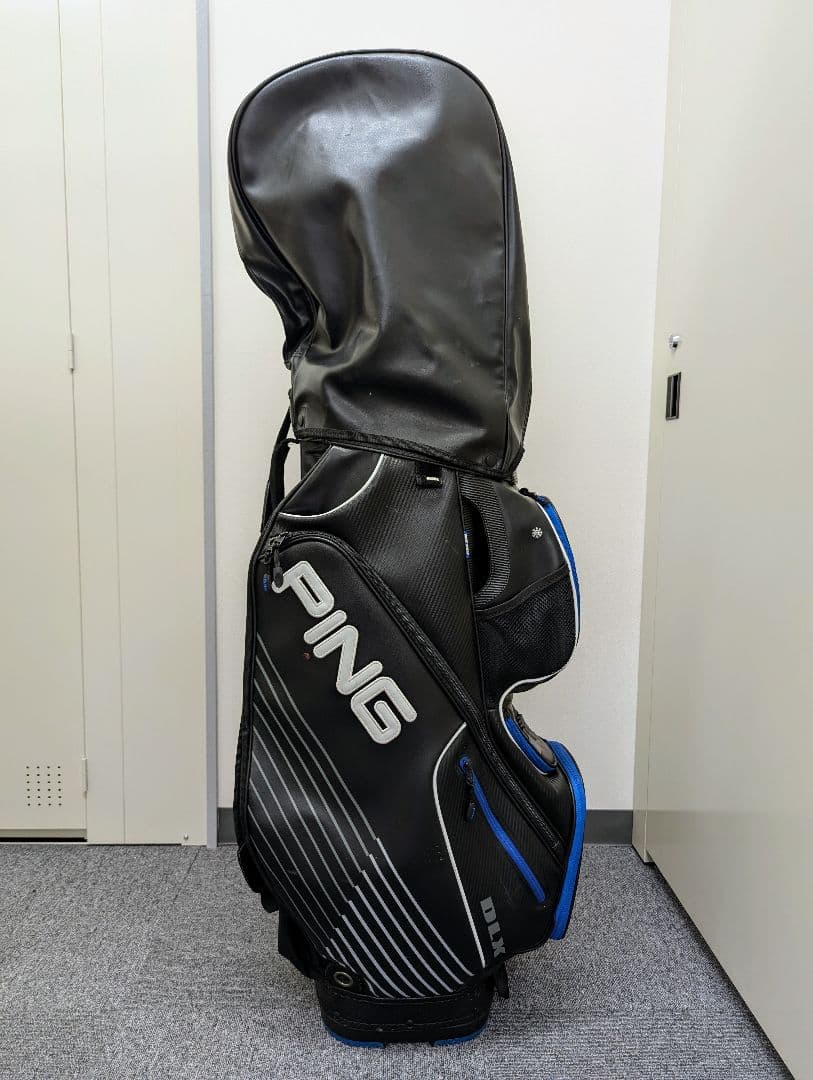 【美品】【希少】PING カートバッグ DLX 黒/青 USオーダー 2015年