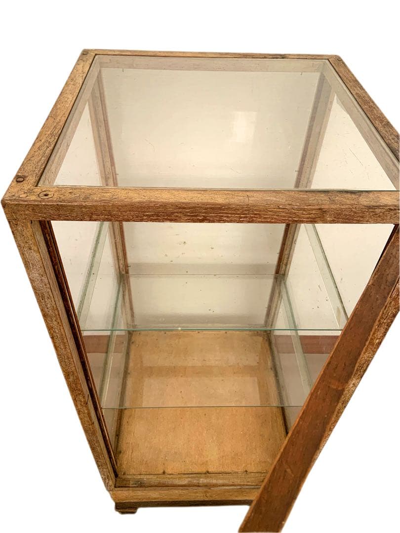 アンティーク　レトロ　ショーケース　古道具　ガラスケース　ディスプレイ