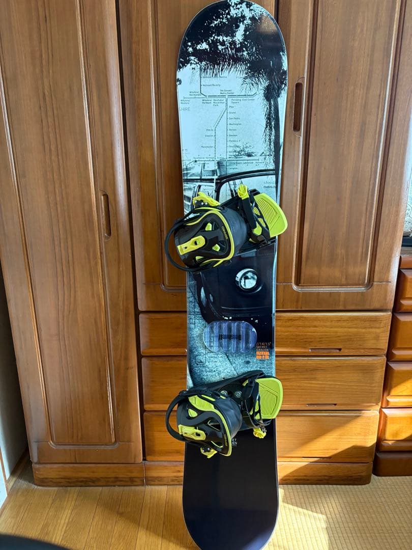 SECRET GARDEN 150cm メンズスノーボード ビンディング付き美品